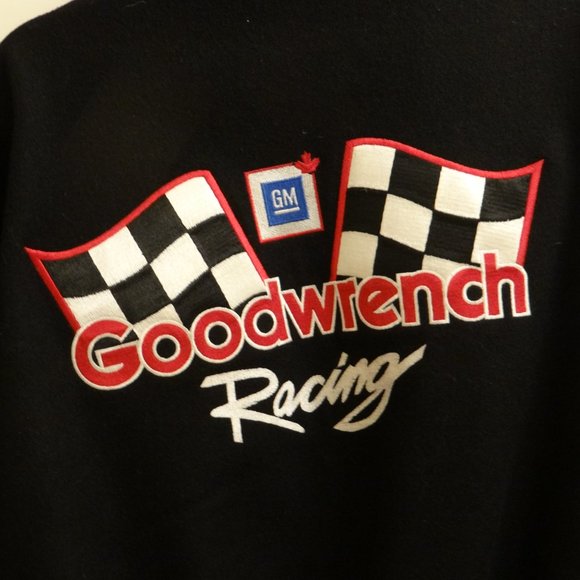 BLACK GOODWRENCH VARISTY COAT   CHOKO MOTORSPORTS BRAND  EXTRA LARGE - Picture 2 of 3